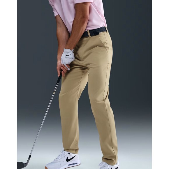Nike Standard Fit Repel Golf Pants Chino Golf Pants Khaki FD5619-250 Men's 42x32 - Picture 8 of 13